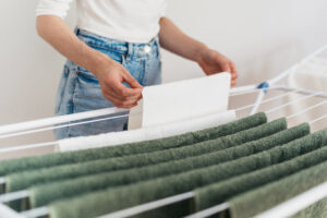 Green Laundry hacks, reduce energy, air dry